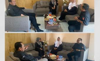 Kepala Sekretariat Bawaslu Provinsi Bengkulu Sapni Syahril saat melakukan supervisi di Bawaslu Kota Bengkulu. Senin (21/7/25)