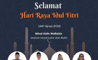 Jajaran Bawaslu Kota Bengkulu Mengucapkan Selamat Hari Raya Idul Fitri 1 Syawal 1447 H / 2026 M