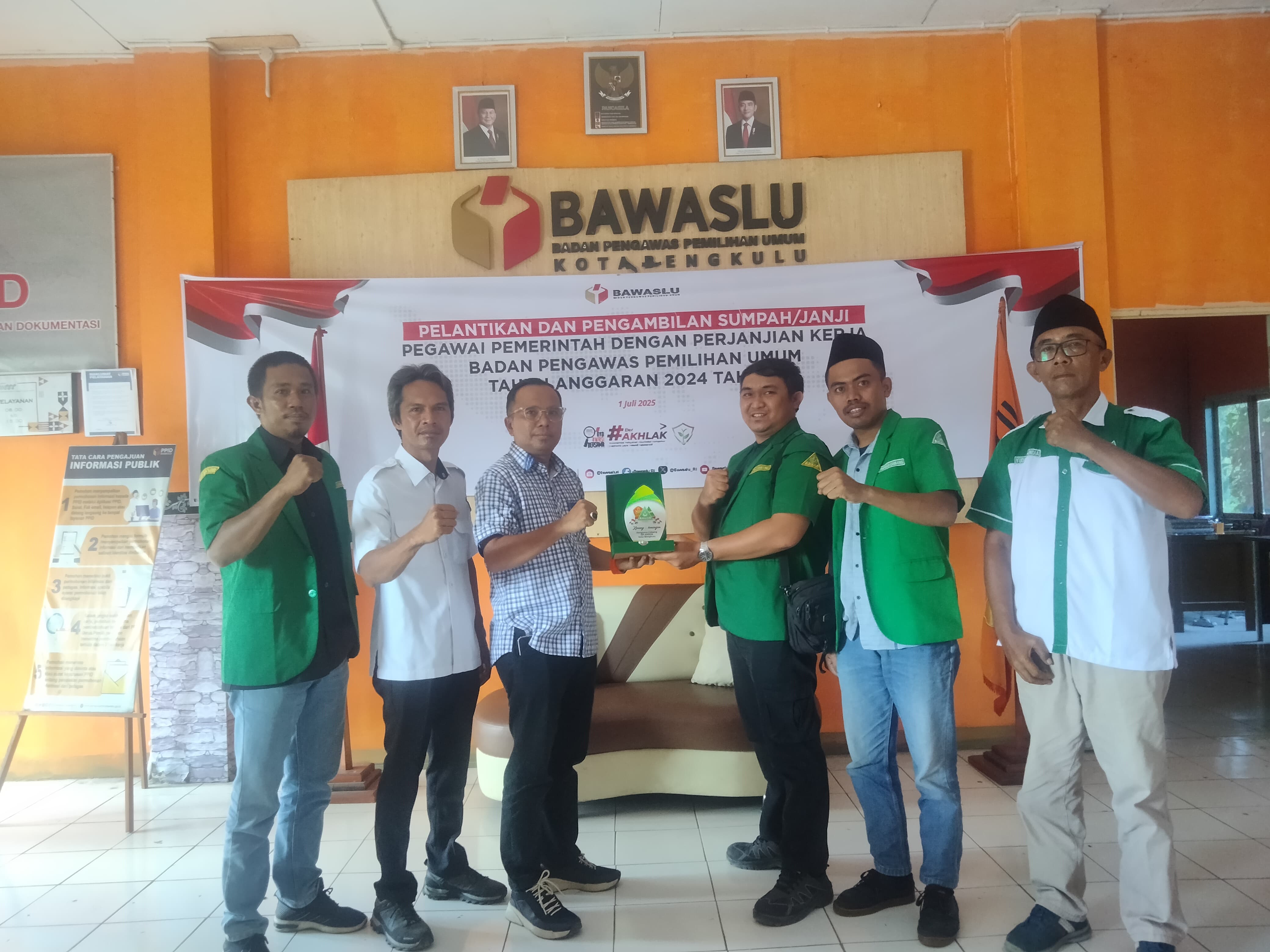 Bawaslu Kota Bengkulu terima kunjungan silaturahmi ANSOR Kota Bengkulu. 