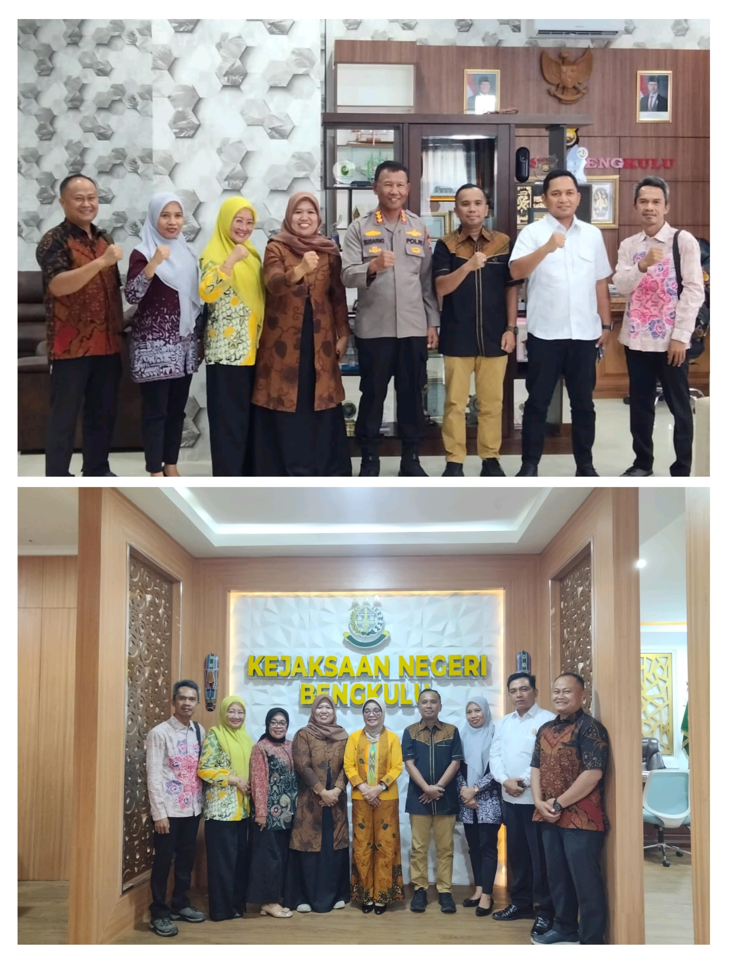 Audiensi Pimpinan Bawaslu Kota ke Kejari Bengkulu dan Polresta Bengkulu 