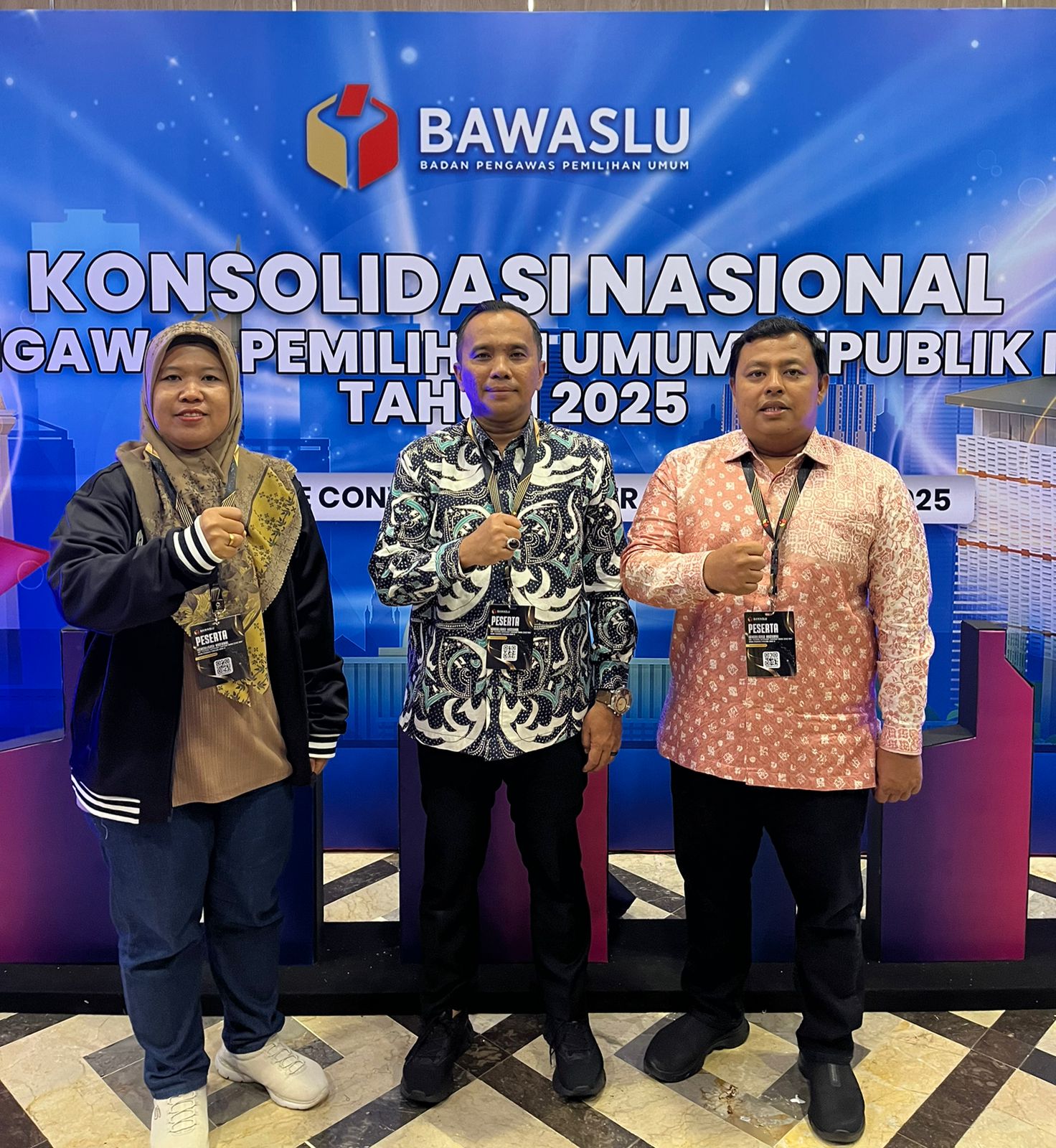 Pimpinan Bawaslu Kota Menghadiri Konsolnas Penguatan Kelembagaan Tingkat Nasional 