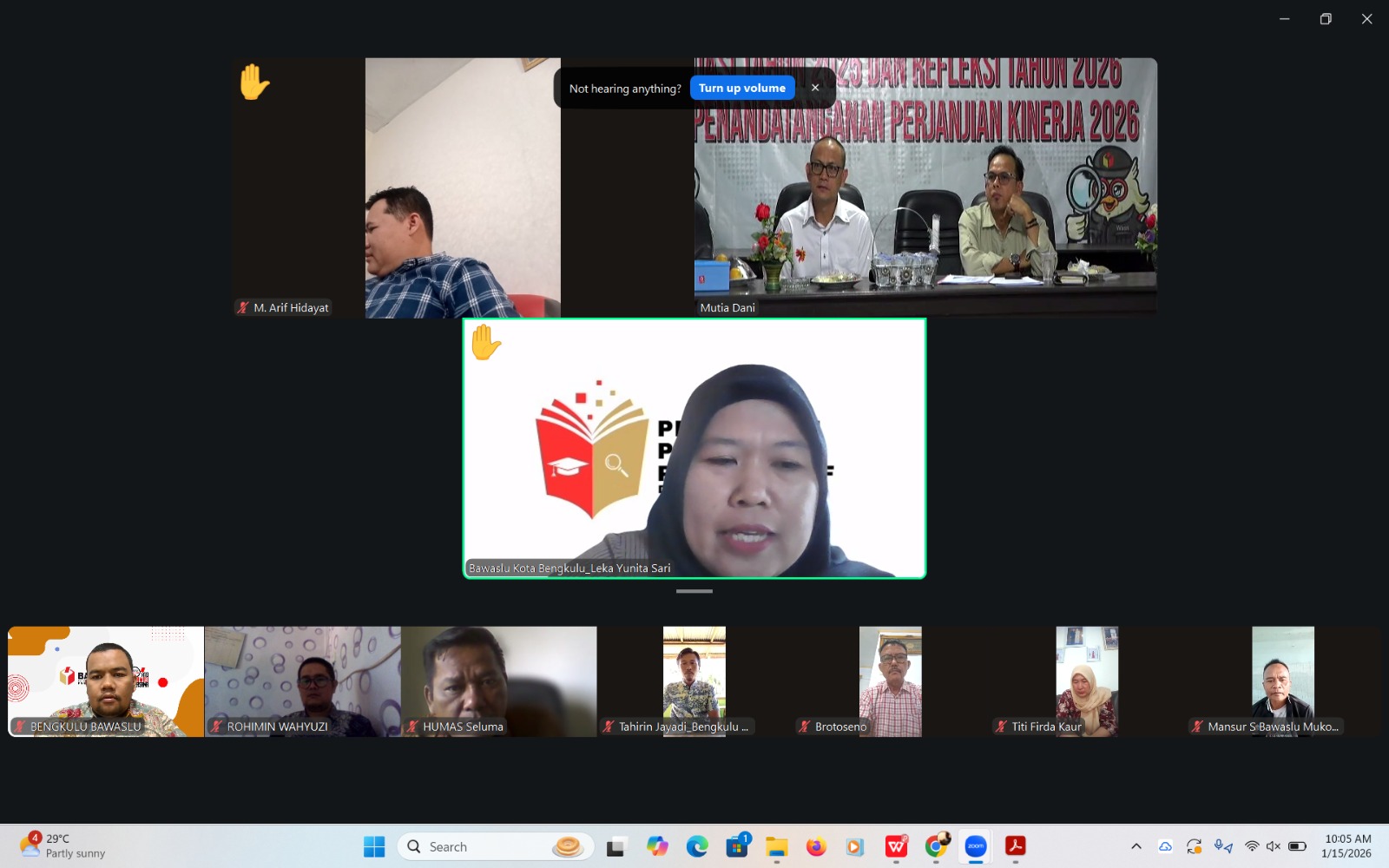 Anggota Bawaslu Kota Bengkulu Leka Yunita Sari 