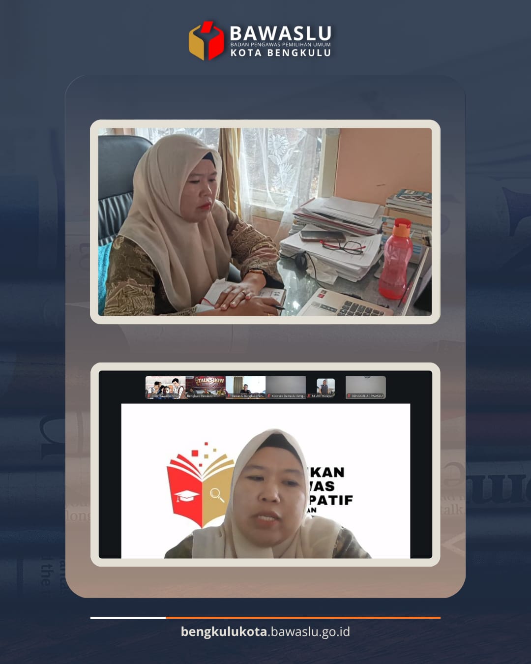 Kordinator Divisi Hukum Pencegahan Partisipasi Masyarakat dan Hubungan Masyarakat Bawaslu Kota Bengkulu Leka Yunita Sari.