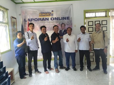 Konsolidasi demokrasi di DPD Nasdem Kota Bengkulu. 