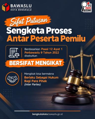 Putusan Sengketa Proses Pemilu 