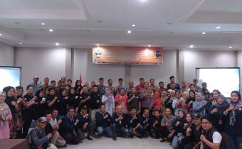 Foto bersama Jajaran Pimpinan Bawaslu Kota Bengkulu bersama PKD Se-Kota Bengkulu