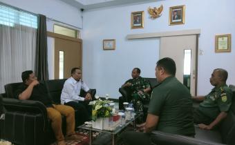 Ketua dan Anggota Bawaslu kota Bengkulu silaturahmi ke Dandim 0407 Bengkulu. Kamis (6/6/24)