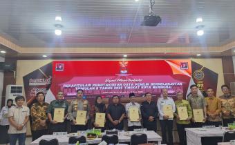 Pimpinan Bawaslu Kota Bengkulu lakukan Pengawasan Rapat Pleno DPB Triwulan II Tahun 2025