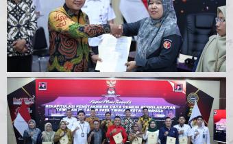 Kordiv HPPH Bawaslu Kota Bengkulu Leka Yunita Sari menghadiri Rapat Pleno PDPB Triwulan IV Tahun 2025