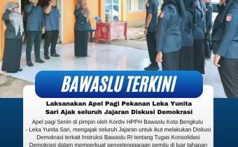 Apel Pagi Bawaslu Kota Bengkulu. Senin (19/1/26)