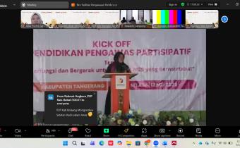 Kordiv HPPH Bawaslu Kota Bengkulu Leka Yunita Sari beserta Staf mengikuti Kick Off Pendidikan Pengawas Partisipatif (P2P) Tahun 2026. Selasa (12/5/26)